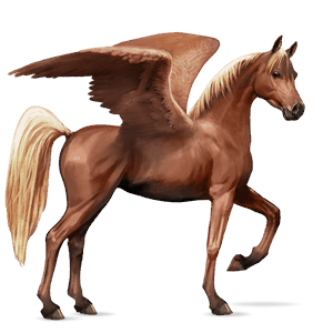 ridepegasus arabisk hest linfarget fuks